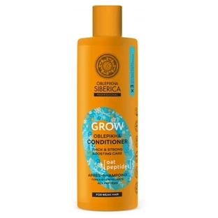 Acondicionador Oblepikha de Natura Siberica para fortalecer y estimular el crecimiento, con péptidos, 400 ml
