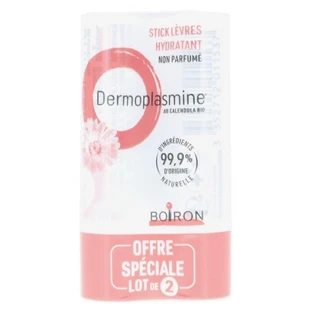 Boiron Dermoplasmine Calendula Lippenbalsam, 2er-Pack (je 4 g)