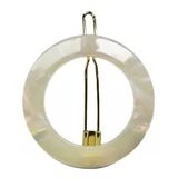 Bachca Round Mother-of-Pearl Hair Clip, 1 Hair Clip