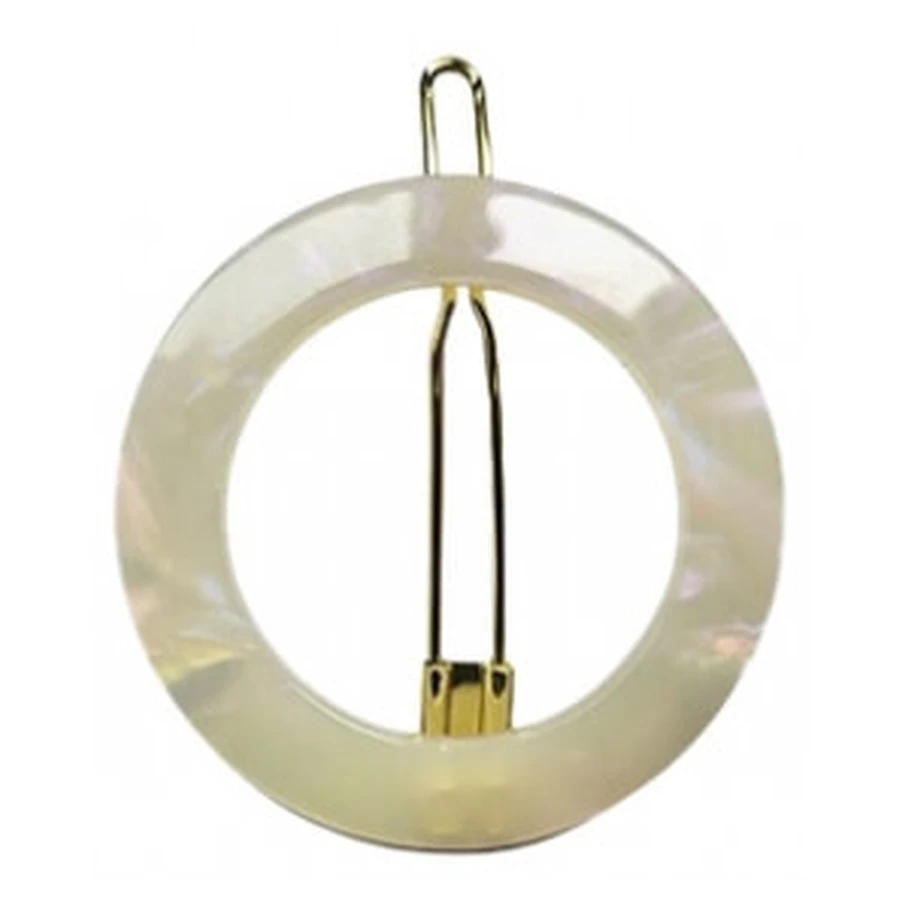 Bachca ronde haarclip van parelmoer, 1 haarclip