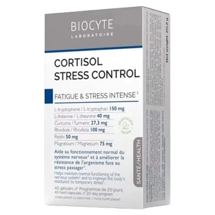 Biocyte Cortisol Stress Control Anti-vermoeidheid & Stress Intense 40 capsules