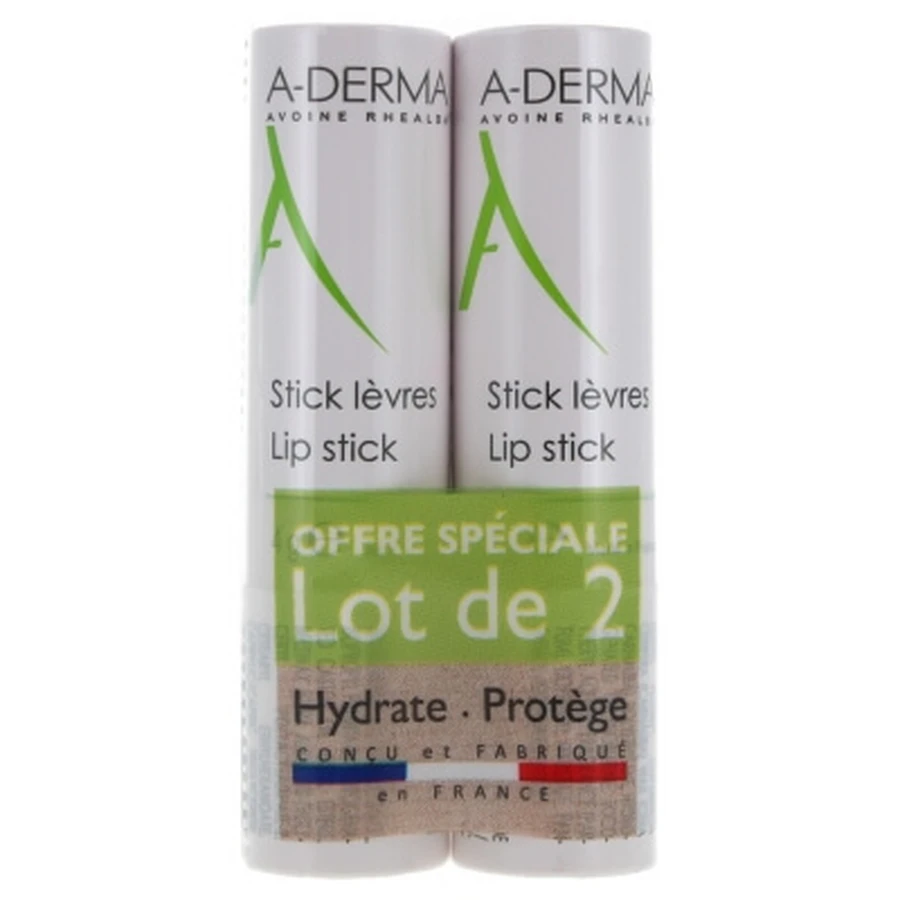 A-DERMA Lip Balm, 2-Pack (4 g each)