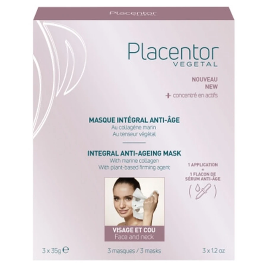 Placentor Végétal Anti-Aging gezichtsmasker voor het hele gezicht 3 x 35 g