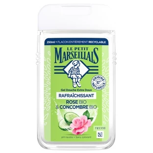 Le Petit Marseillais Gel Douche Extra Doux Rafraîchissant Rose Bio & Concombre Bio 250 ml