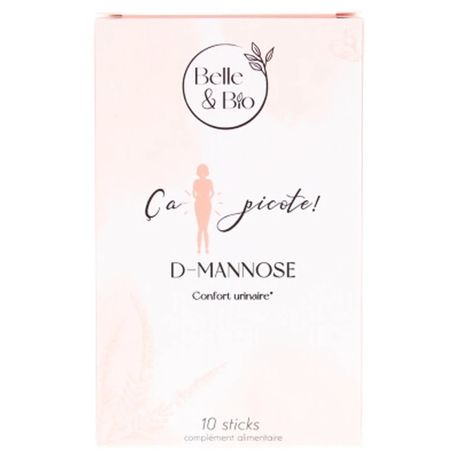Belle & Bio D-mannose voor een prettig urinegevoel, 10 staafjes