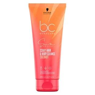 Schwarzkopf Professional Schwarzkopf Bonacure Sun Protect, gel limpiador para el cabello, el cuero cabelludo y el cuerpo, 200 ml