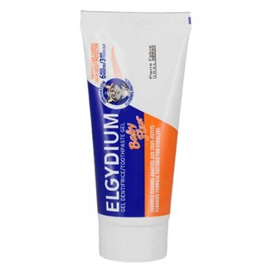 Elgydium Baby Fluor Gel Zahnpasta für Babys, 6 Monate–3 Jahre, 30 ml