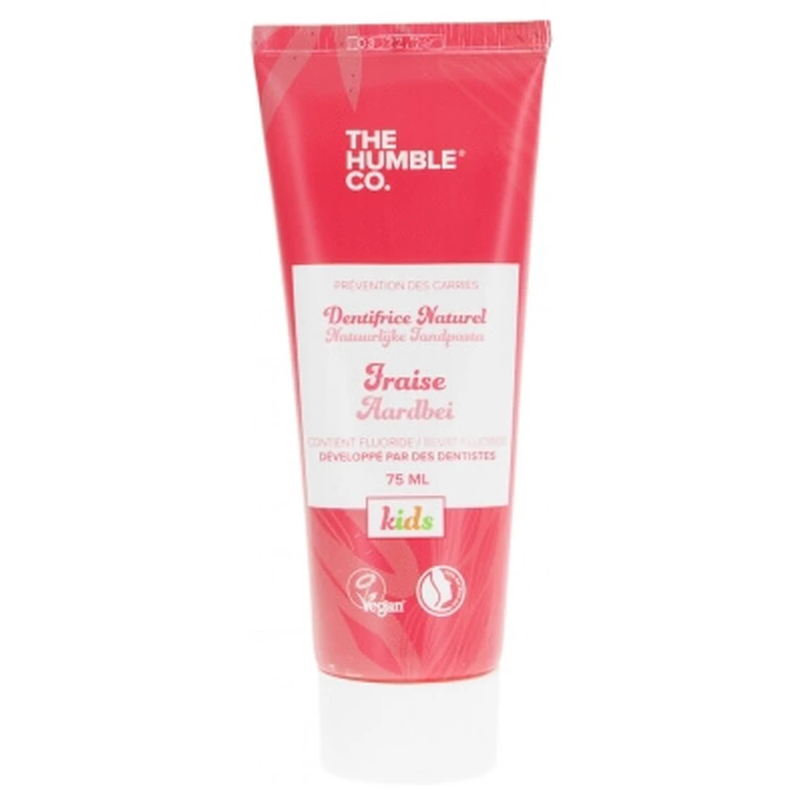 Pasta de dientes de fresa para niños de The Humble Co., 75 ml