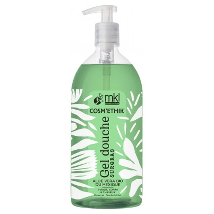 MKL Green Nature Cosm'Ethik Moisturizing Shower Gel with Organic Aloe Vera from Mexico, 1 L