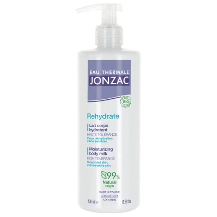 Apă termală Jonzac Rehydrate – Lapte hidratant organic pentru corp, 400 ml