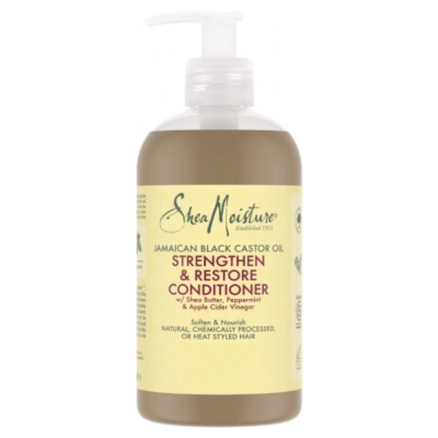 SheaMoisture Huile de Ricin Noir de Jamaïque Après-Shampoing Fortifiant et Revitalisant 384 ml