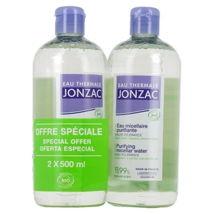 Eau Thermale Jonzac Pure Eau Micellaire Purifiante Bio Lot de 2 x 500 ml