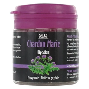 S.I.D Nutrition: Cardo mariano para la digestión, 30 cápsulas