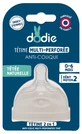 Chupete anticólicos Dodie con múltiples perforaciones, flujo medio, 0-6 meses