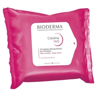 Bioderma Créaline H2O Dermatological Wipes, 25 Wipes