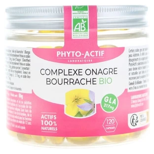 Phyto-Actif: complesso biologico di enotera e borragine, 120 capsule