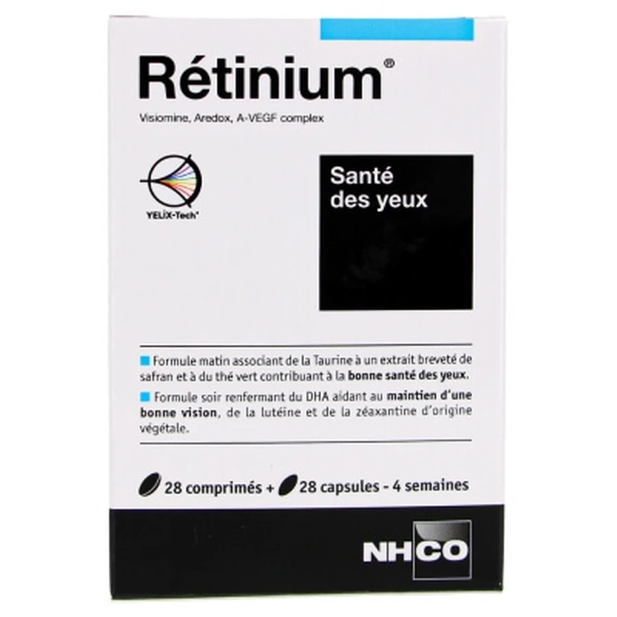 NHCO Rétinium Eye Health 28 Tablets + 28 Capsules