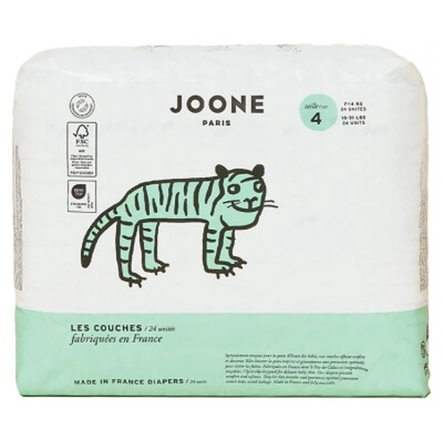 Pañales Joone, talla 4 (7–14 kg), paquete de 24 unidades