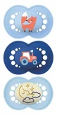 MAM 2 Original Natural Pacifiers + 1 Original Nighttime Pacifier (18 Months and Up)