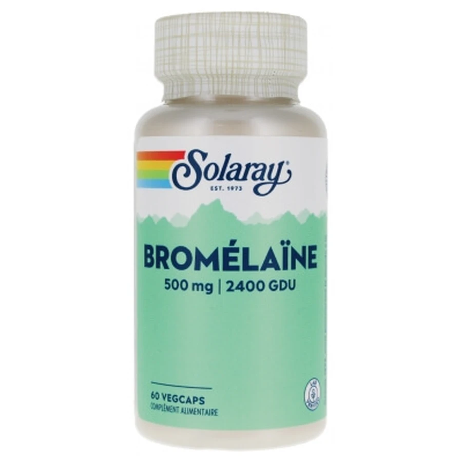 Solaray Bromélaïne 500 mg 60 Capsules Végétales