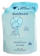 Rivadouce Gel de ducha 3 en 1 de algodón y almendra, recambio ecológico, 750 ml
