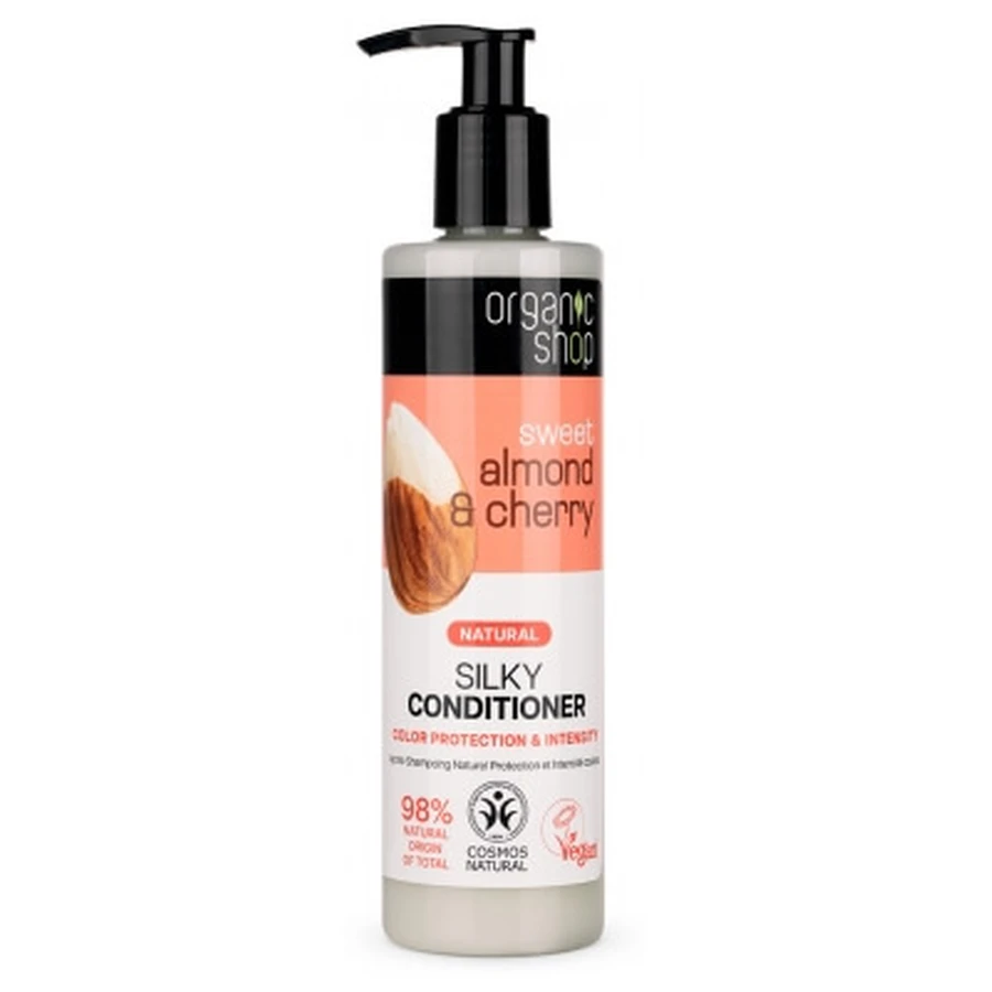 Organic Shop Après-Shampoing Naturel Protection et Intensité Couleur Amande et Cerise 280 ml