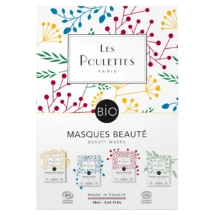 Les Poulettes Paris 4-teiliges Gesichtsmasken-Set