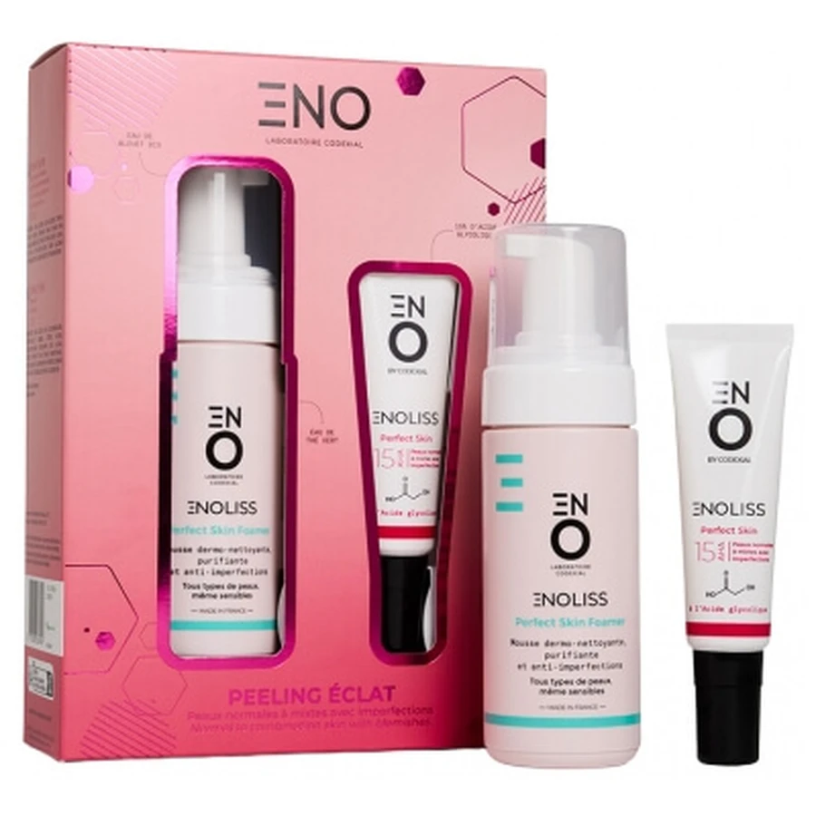 Codexial Enoliss Perfect Skin Foamer 150 ml + Perfect Skin 15 AHA Émulsion Rénovatrice Nuit Micro-Peeling 30 ml