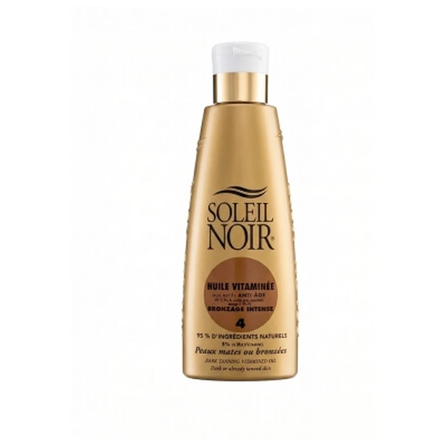 Aceite bronceador intenso enriquecido con vitaminas Soleil Noir, 4 x 150 ml