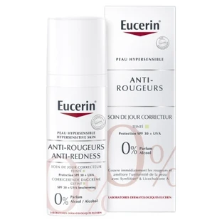 Crema de día con color correctora antirrojeces de Eucerin, SPF 25+, 50 ml