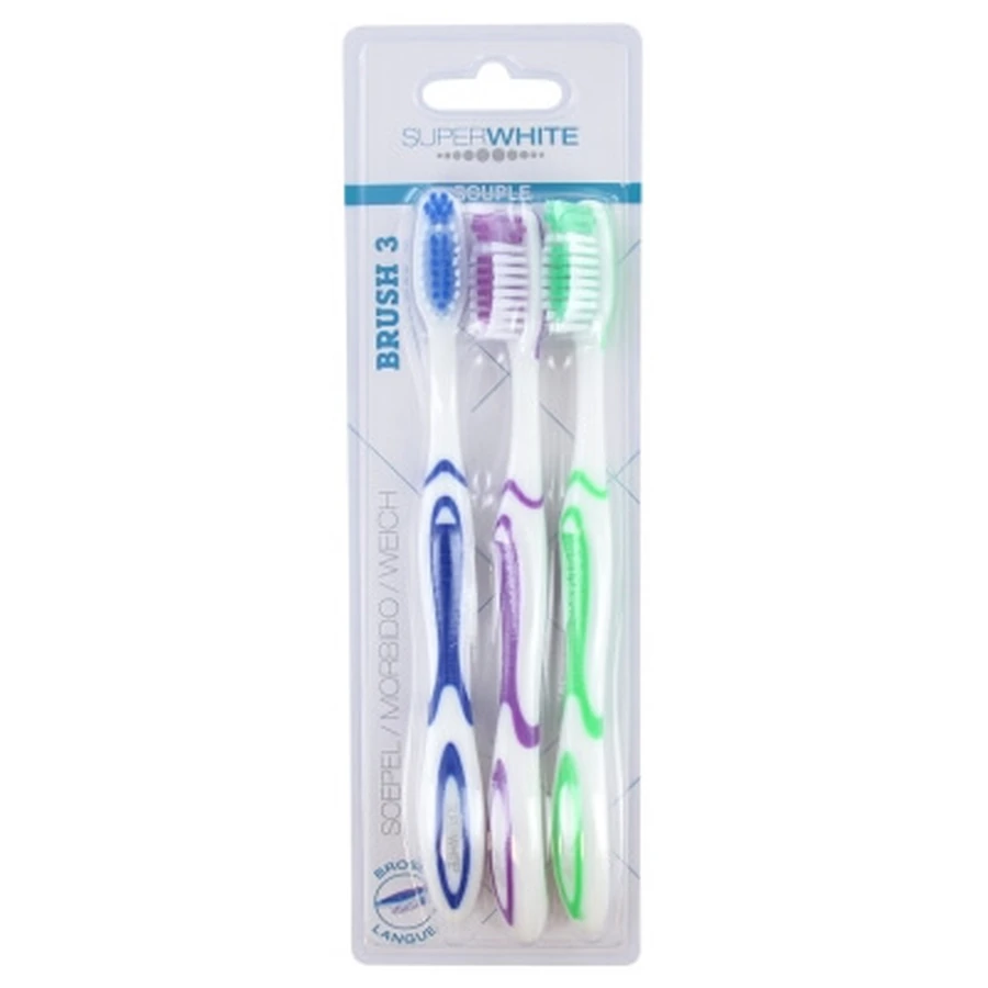 Superwhite Original Brush 3: 3 Soft Toothbrushes
