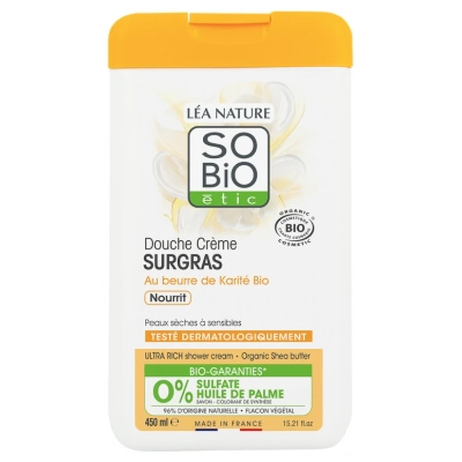 Léa Nature SO BIO étic Ultra-hydraterende douchecrème met biologische sheaboter, 450 ml