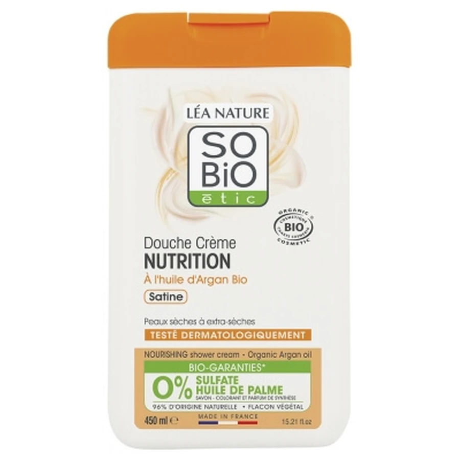 Léa Nature SO BIO étic Nourishing Shower Cream with Organic Argan Oil, 450 ml