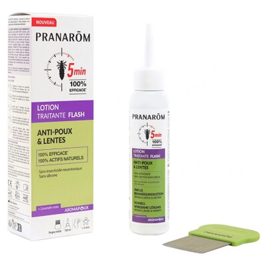 Pranarôm Aromapoux Flash Treatment Lotion for Lice & Nits, 100 ml