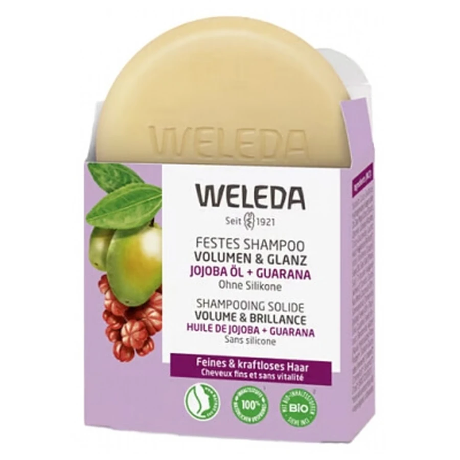 Champú sólido Weleda para volumen y brillo, 50 g