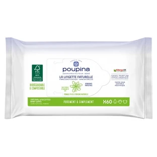 Poupina Lingette Naturelle 60 Lingettes