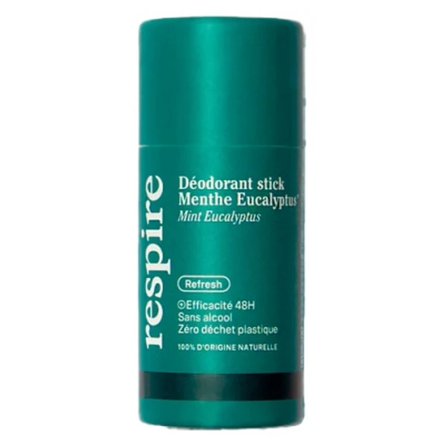 Respire Deodorantstick met munt en eucalyptus, biologisch, 50 g, kartonnen verpakking