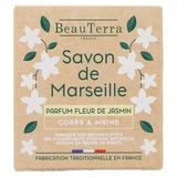 BeauTerra Feste Marseiller Seife mit Jasminblüten, 100 g