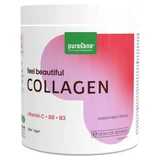 Purasana Feel Beautiful: colágeno en polvo con sabor a sandía, 250 g