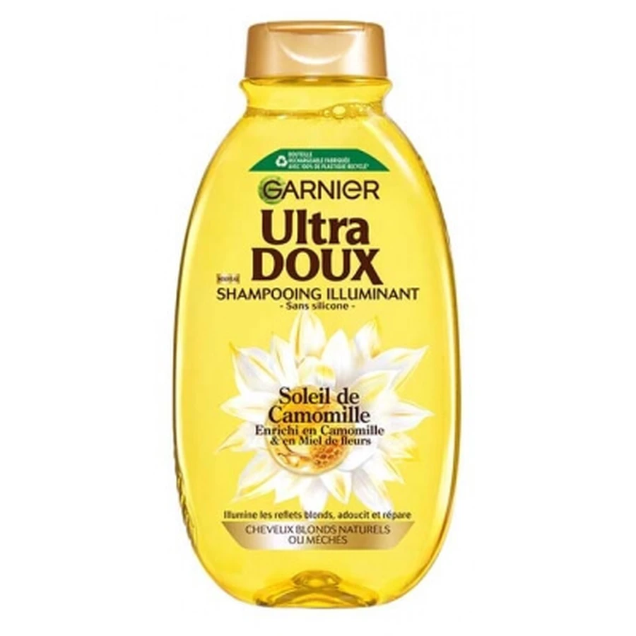 Garnier Ultra Doux Aufhellendes Shampoo für naturblondes oder gesträhntes blondes Haar, 300 ml