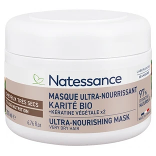 Natessance: Mascarilla ultranutriente con manteca de karité y queratina vegetal, 200 ml