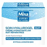 Mixa Hyalurogel, crema hidratante de noche de 24 horas, 50 ml