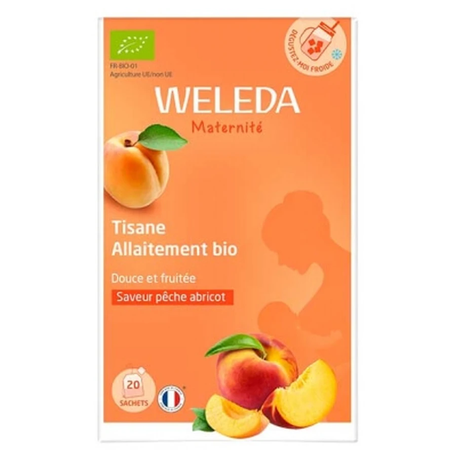 Weleda Tisane Allaitement Pêche Abricot Bio 20 Sachets