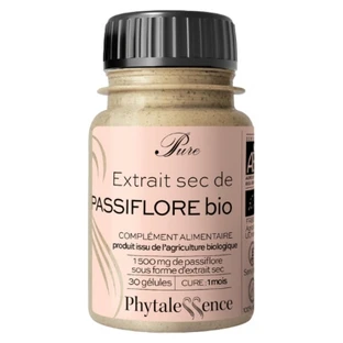Phytalessence Pure Organic Passionflower, 30 Capsules