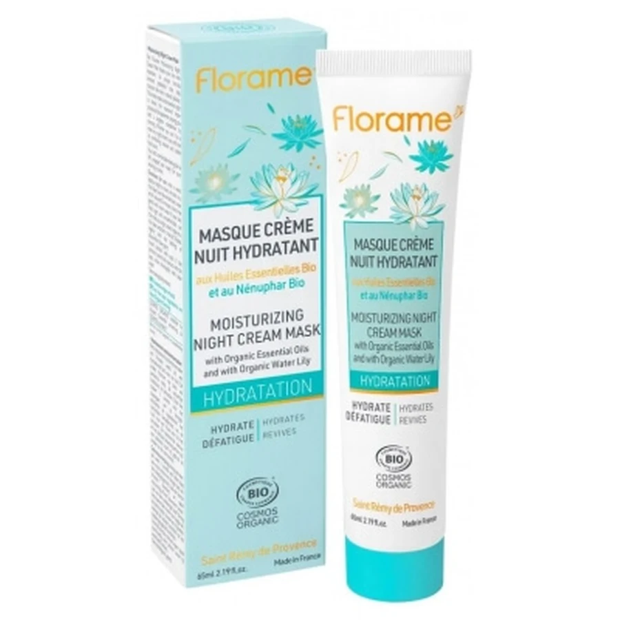 Florame Bio-Feuchtigkeits-Nachtcreme-Maske, 65 ml
