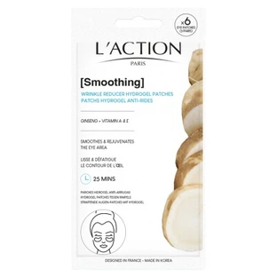 Parches de hidrogel antiarrugas para el contorno de los ojos Action Paris, 3 x 2 parches