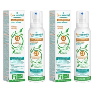 Puressentiel luchtverfrisserspray met 41 etherische oliën, set van 2 (elk 200 ml)