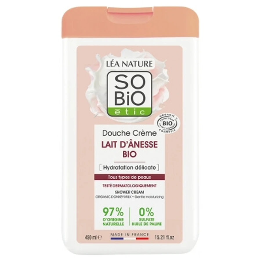 Léa Nature SO BIO étic Biologische douchecrème met ezelinnenmelk 450 ml