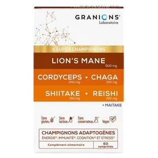 Granions 6 Super Mushrooms, 60 Tabletten