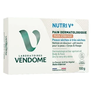 Laboratoires Vendôme Nutri V+ Pain Dermatologique Huile d'Abricot 100 g